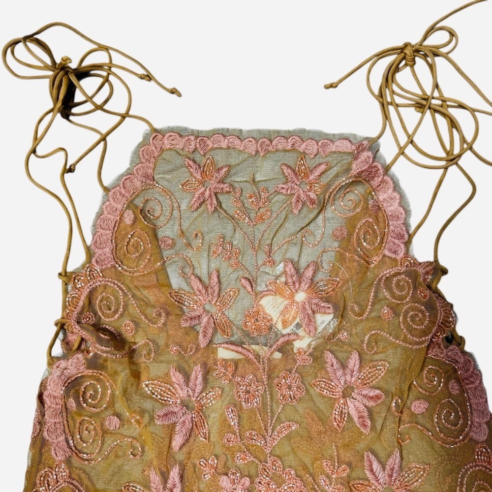 NWT New $168 Free People Bali Sugar Coated Sunbaked Combo Slip Size S - Picture 13 of 13